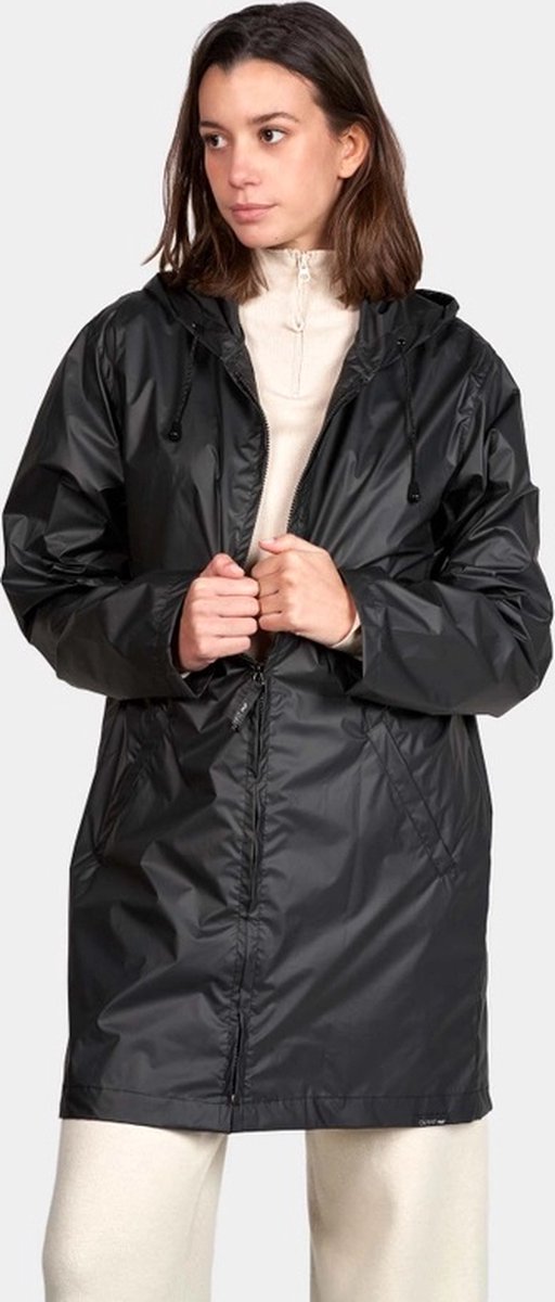 Clima Bisetti - Regenjas Unisex Zwart S - Regenjas Dames - Regensjas Heren - Regenjas waterdicht - Opbergtas - Windjack - Mid-season - Unisex - OutdoorFashion - WeerbestendigeFashion