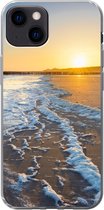 Geschikt voor iPhone 13 hoesje - Het strand bij Domburg - Siliconen Telefoonhoesje