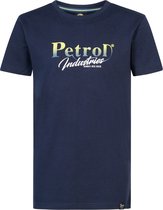 Petrol Industries - Jongens Artwork T-shirt Breezeway - Blauw - Maat 116