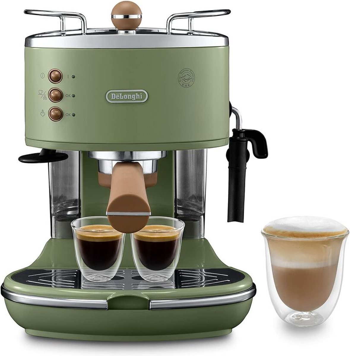 De'Longhi Icona Vintage ECOV 311.GR Handmatige Espressomachine - Limegroen thumbnail 8