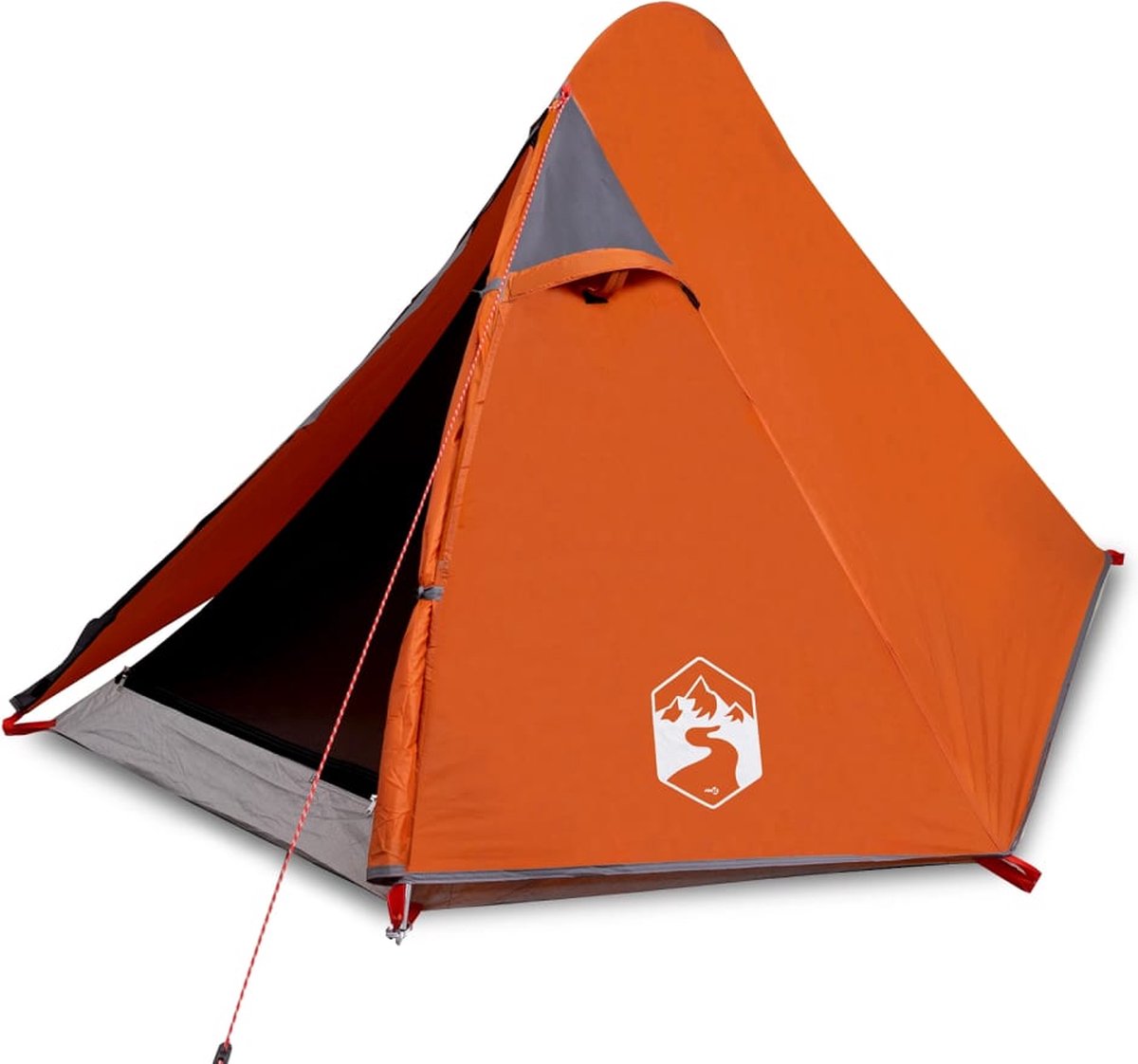 vidaXL-Tent-2-persoons-267x154x117-cm-185T-taft-grijs-en-oranje