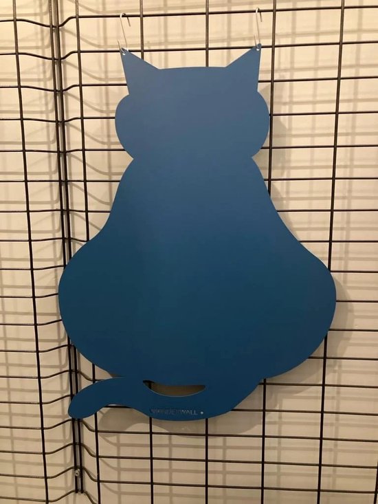 Wonderwall Magneetbord Kat - blauw - H 60 cm