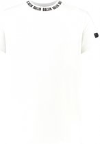 Ballin Amsterdam - Jongens Slim fit T-shirts Crewneck SS - Off White - Maat 16