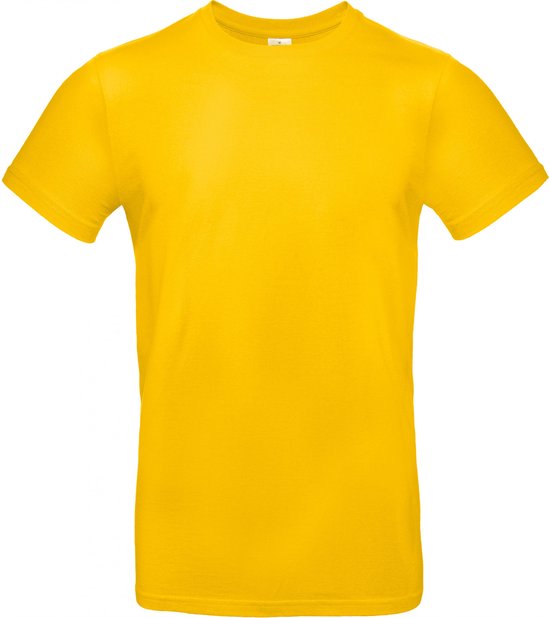 T-shirt Heren 3XL B&C Ronde hals Korte mouw Gold 100% Katoen