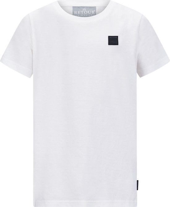 Retour jeans Chiel Jongens T-shirt - off white - Maat 7/8