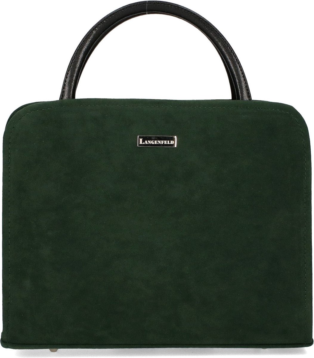 Langenfeld *Murano* - Dames Handtas CrossbodyTas Classic Style Bestseller 2024 - Donker Emerald Groen / Dark Green - Cadeau & Geschenkidee - HandbagsUniverse