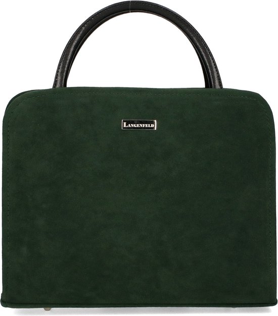 Langenfeld *Murano* - Dames Handtas CrossbodyTas Classic Style Bestseller 2024 - Donker Emerald Groen / Dark Green - Stijltasje Cadeau Geschenkidee Verjaardagscadeau voor haar - HandbagsUniverse