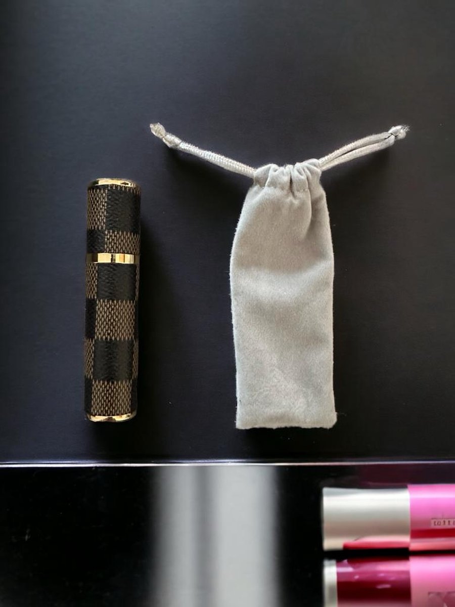 Luxe Mini Parfum Flesje - Navulbaar - 10 ml - Reisflesje - Parfumverstuiver Bruin