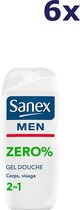 Sanex Zero MEN 2 in 1 Douchegel - 6 x 250 ml