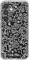 Samsung Keith Haring Mono Plate - Convient pour Samsung Galaxy S24 - Noir
