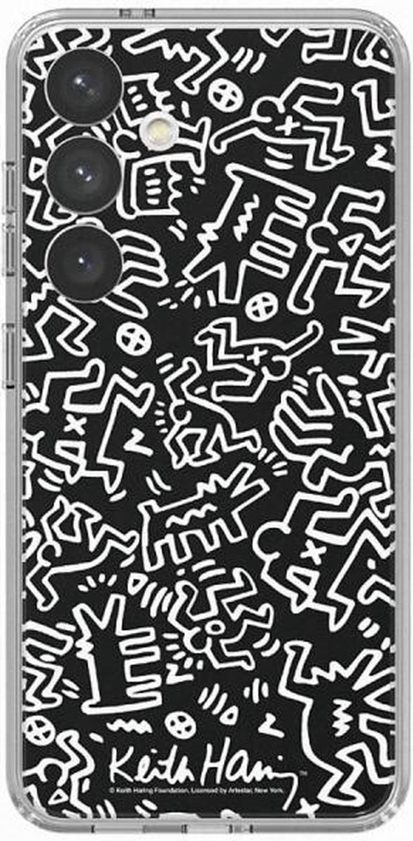 Samsung Keith Haring Mono Plate - Geschikt voor Samsung Galaxy S24 - Black