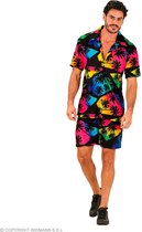 Widmann - Hawaii & Carribean & Tropisch Kostuum - Tropisch Sunset Palmboom - Man - Multicolor - XXL - Carnavalskleding - Verkleedkleding