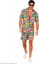 Widmann - Hawaii & Carribean & Tropisch Kostuum - Party Until We Die - Man - beige - Large / XL - Halloween - Verkleedkleding