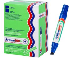 ARTLINE 100 NEAT - Permanent Marker - Doos van 12 stuks - 7,5-12mm Lijndikte - Blauw