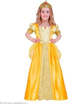 Widmann - Koning Prins & Adel Kostuum - Prinses Bella Beauty - Meisje - Geel - Maat 128 - Carnavalskleding - Verkleedkleding