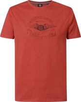 Petrol Industries - Heren Artwork T-shirt Tranquil - Rood - Maat XL