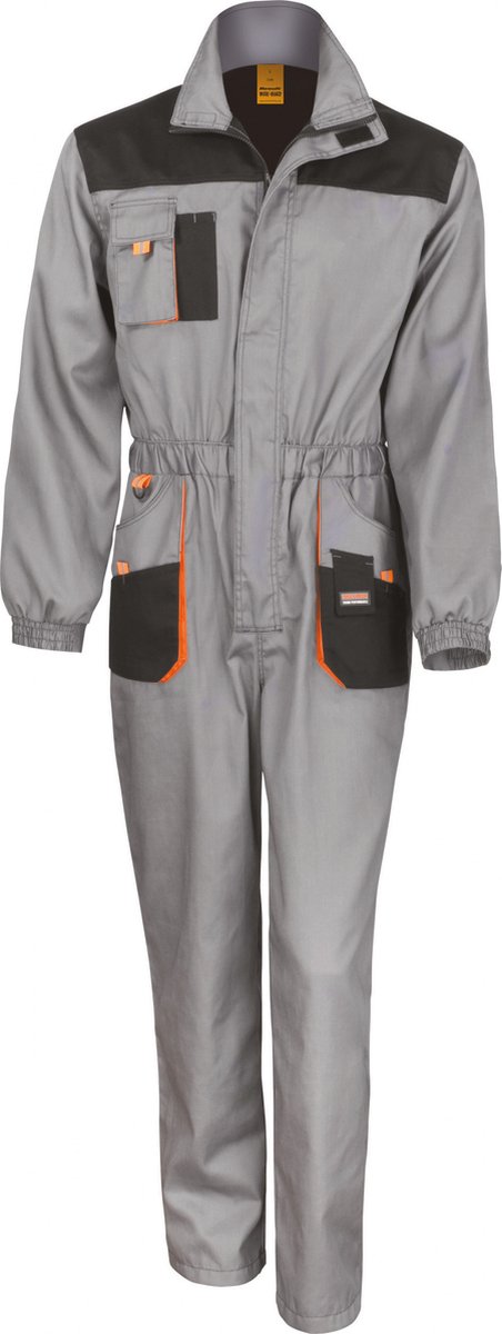Result Lite Coverall RT321 - Grey/Black/Orange - XXL