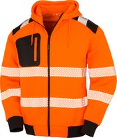 Sweatshirt Unisex L Result Lange mouw Fluorescent Orange 100% Polyester