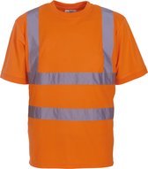 T-shirt Unisex 6XL Yoko Ronde hals Korte mouw Hi Vis Orange 100% Polyester