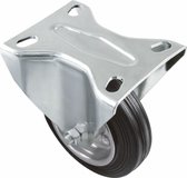 AMIG bokwiel/transportwiel - D80mm - rubber - 70kg draagvermogen - rollager