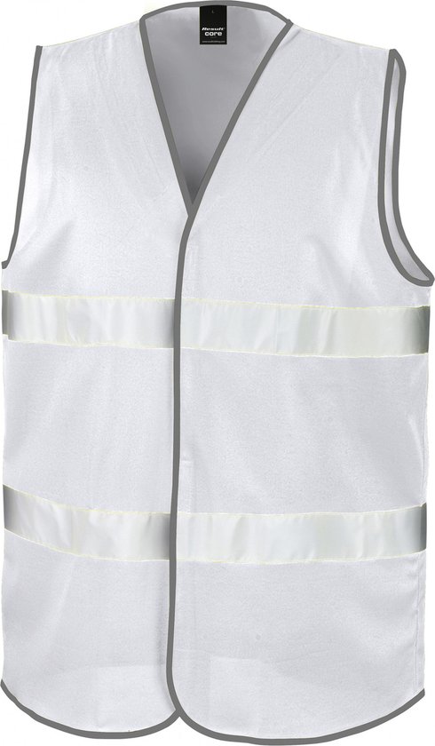 Gilet Unisexe L/XL Result Mouwloos White 100% Polyester