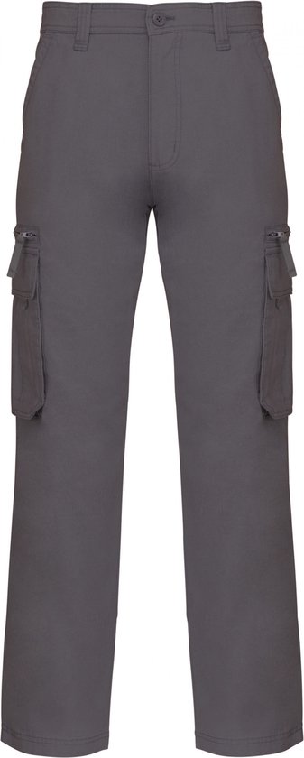 Broek Heren 46 NL (40 FR) Kariban Dark Grey 100% Katoen