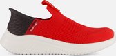 Skechers Ultra Flex 3.0 - Smooth Step Jongens Instappers - Rood/Zwart - Maat 30