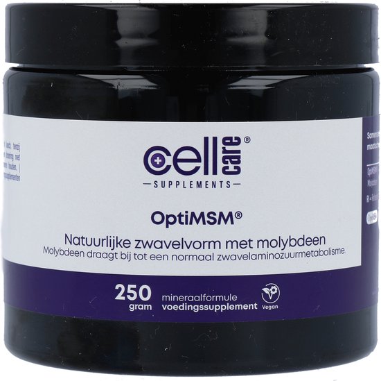 Foto: Cellcare msm met molybdeen 250 gram msm preparaat