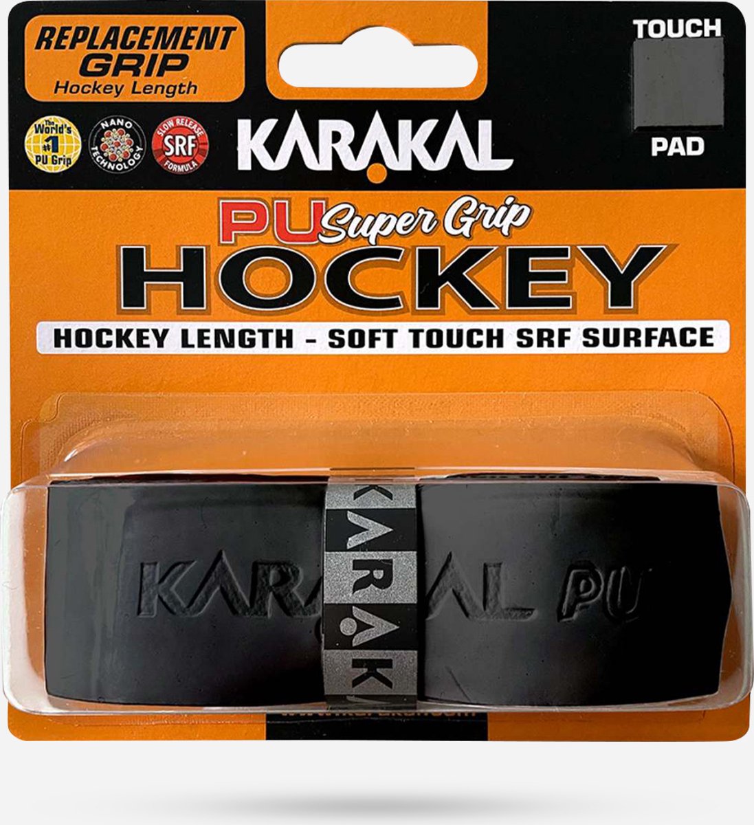 Karakal Pu Super Grip Hockey - Hockey Grip - Basisgrip voor Hockeysticks - Zwart - 1 Stuk - Karakal