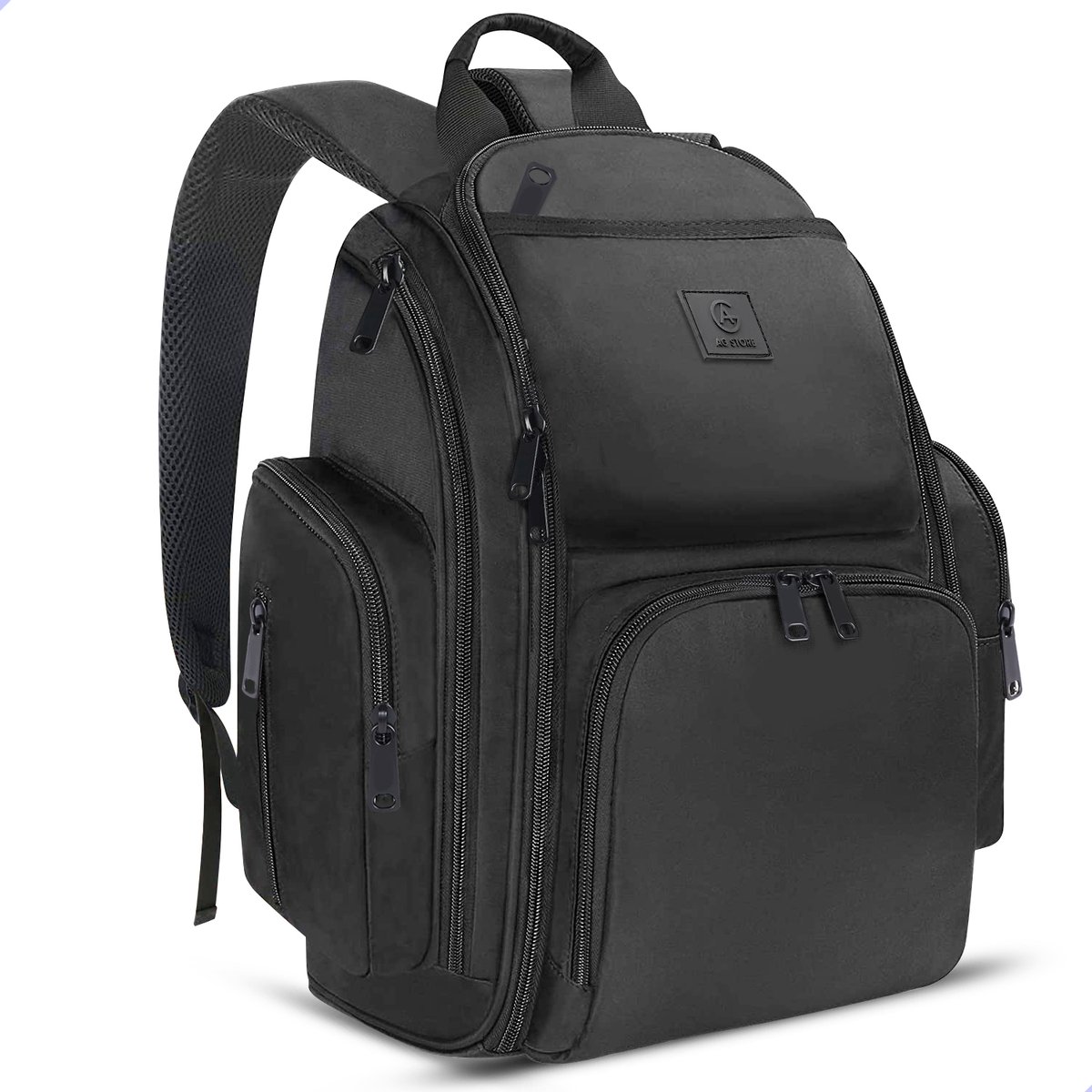 Bol.com AG Luiertas Rugzak Zwart 28L - Verzorgingstas - Rugzak Organizer - Kinderwagenhaken en Isoleervak - Baby - Meisje & Jong... aanbieding