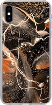 Geschikt voor iPhone Xs hoesje - Verf - Design - Abstract - Siliconen Telefoonhoesje