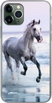 Geschikt voor iPhone 11 Pro hoesje - Paarden - Lucht - Zee - Siliconen Telefoonhoesje