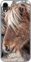 Coque iPhone XR - Paarden - Nature - Macro - Coque de téléphone en Siliconen