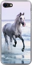 Geschikt voor iPhone 8 hoesje - Paarden - Lucht - Zee - Siliconen Telefoonhoesje