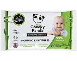 Cheeky Panda 12x Cheeky Panda Baby Wipes Bamboo 60 doekjes