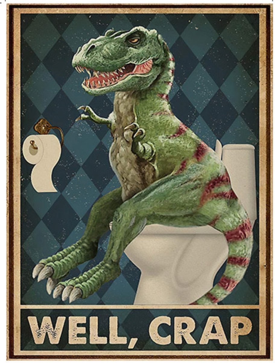 Nivard Well, Crap - Have A Nice Poop - Are You Pooping Cat - Are You Pooping - Your Butt Napkins My Lord - Grappige Poster - 40x60cm Verschillend