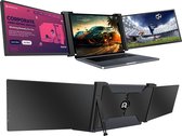 E3 Tri-screen - Portable Monitor - Triple screen - Beeldscherm - Monitoren – Beschermhoes - 2x 15.6 Inch Full HD - Laptopscherm: 13" - 16"