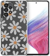 iMoshion Hoesje Geschikt voor Samsung Galaxy A53 Hoesje Siliconen - iMoshion Design hoesje - Meerkleurig / Daisy Flower
