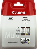 Canon pg-545 / cl-546 Inktcartridge - Kleur & Zwart + Retourzakje