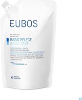 Eubos Zeep Vloeibaar Blauw N/parf Refill 400ml