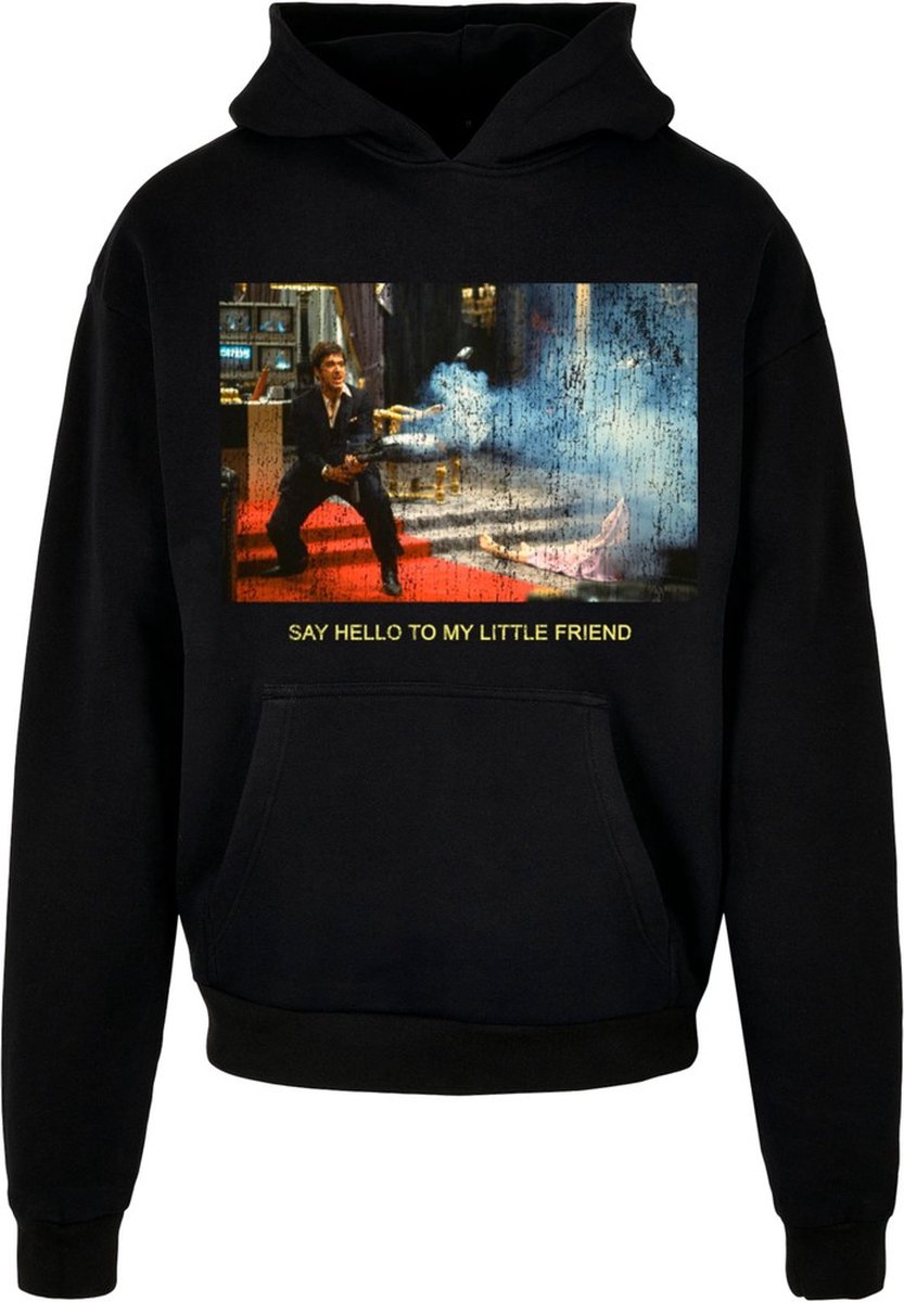 Mister Tee Scarface Scarface Little Friend Ultraheavy Oversize Hoodie/trui XL Zwart