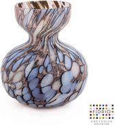Design vaas Ferrera - Fidrio PETAL - glas, mondgeblazen bloemenvaas - hoogte 25 cm