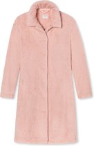 SCHIESSER Essentials badjas - dames kamerjas teddyfleece donkerblauw - Maat: L