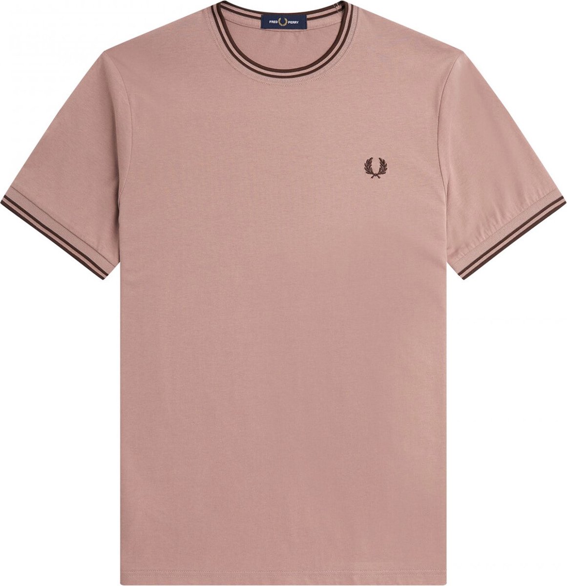 Fred Perry - Twin Tipped T-Shirt - Oudroze T-Shirt-XL