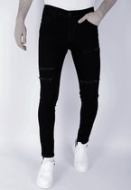 Zwarte Gescheurde Jeans Heren - Slim Fit -DP103