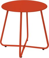 Table d'appoint 52x46 cm Métal Rouge ML Design
