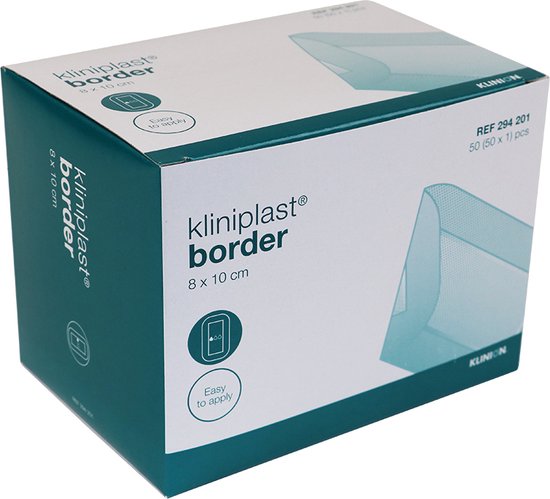 Voordeelverpakking 3 X Kliniplast Border eilandpleister, 8x10cm, steriel, 50 stuks