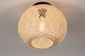 Lumidora Plafondlamp 74264 - Plafonniere - ELAIJA - E27 - Naturel - Riet - ⌀ 30 cm