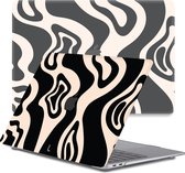 Lunso - MacBook Pro 13 pouces (2020-2022) - pochette - Vanilla Swirl - Requiert le modèle A2251 / A2289 / A2338 / A2686