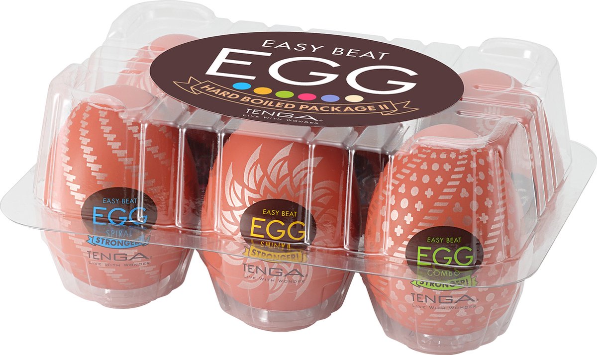 Tenga - Easy Beat Egg - Hard Boiled package II - 6 variaties